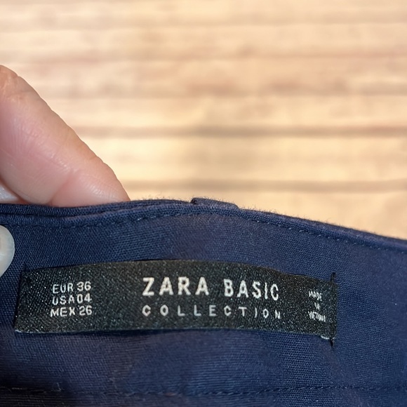 ZARA "Basic Collection" Navy Blue Women's Dress Pants-4 - Picture 3 of 4
